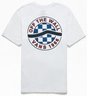 Vans Boys Side Stripe Tee - White Boys T Shirt