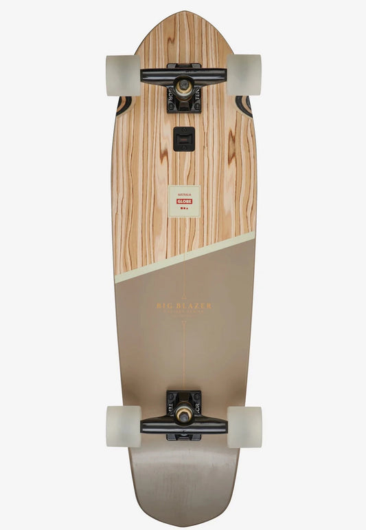 Globe Big Blazer 32" Cruiser Skateboard - Olivewood Stone Longboard Skateboard