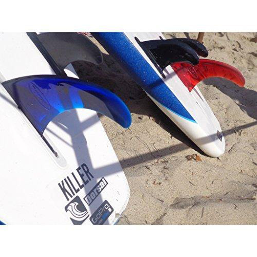 DORSAL Signature Surf SUP Single Center Fin for Longboard Surfboard Longboard Blue Signature Fins