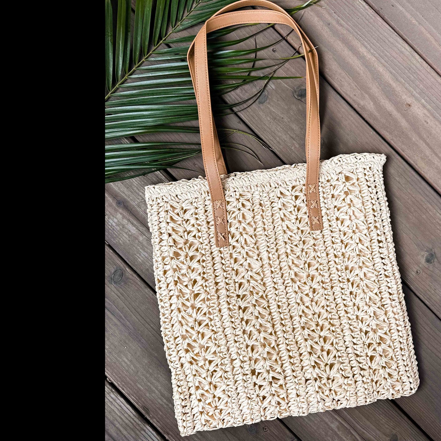 Surf World Seagrass Summer Beach Bag - Natural Bag