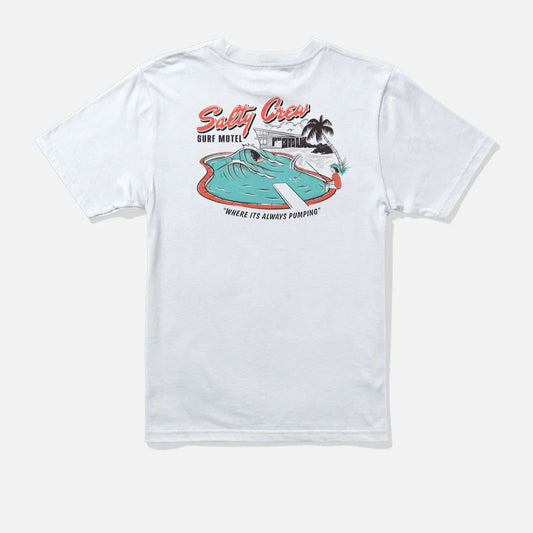 Salty Crew Surf Motel Boys S/s Tee - White Boys T Shirt