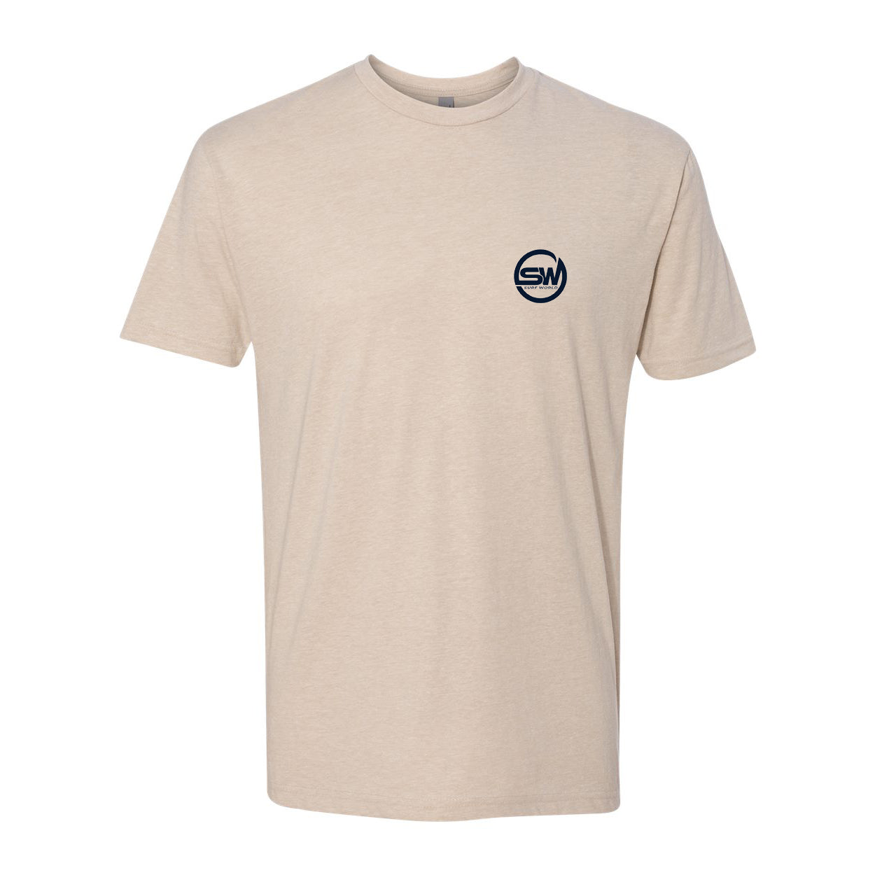 Surf World Circle Logo Tee Shirt - Sand - Lagoon Mens T Shirt