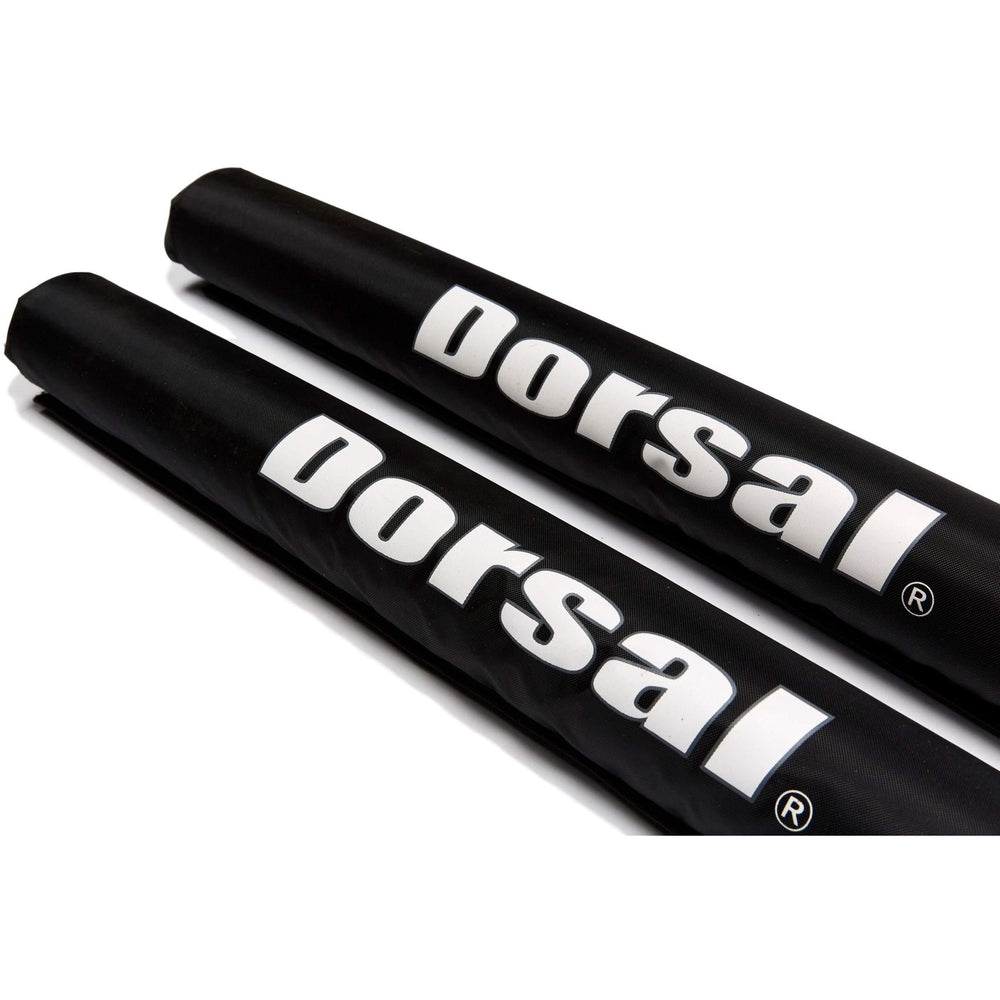 DORSAL Round Crossbar Surfboard Longboard Snowboard SUP Surf Roof Rack Pads Pack of 2 Surfboard Racks 28" Black PVC