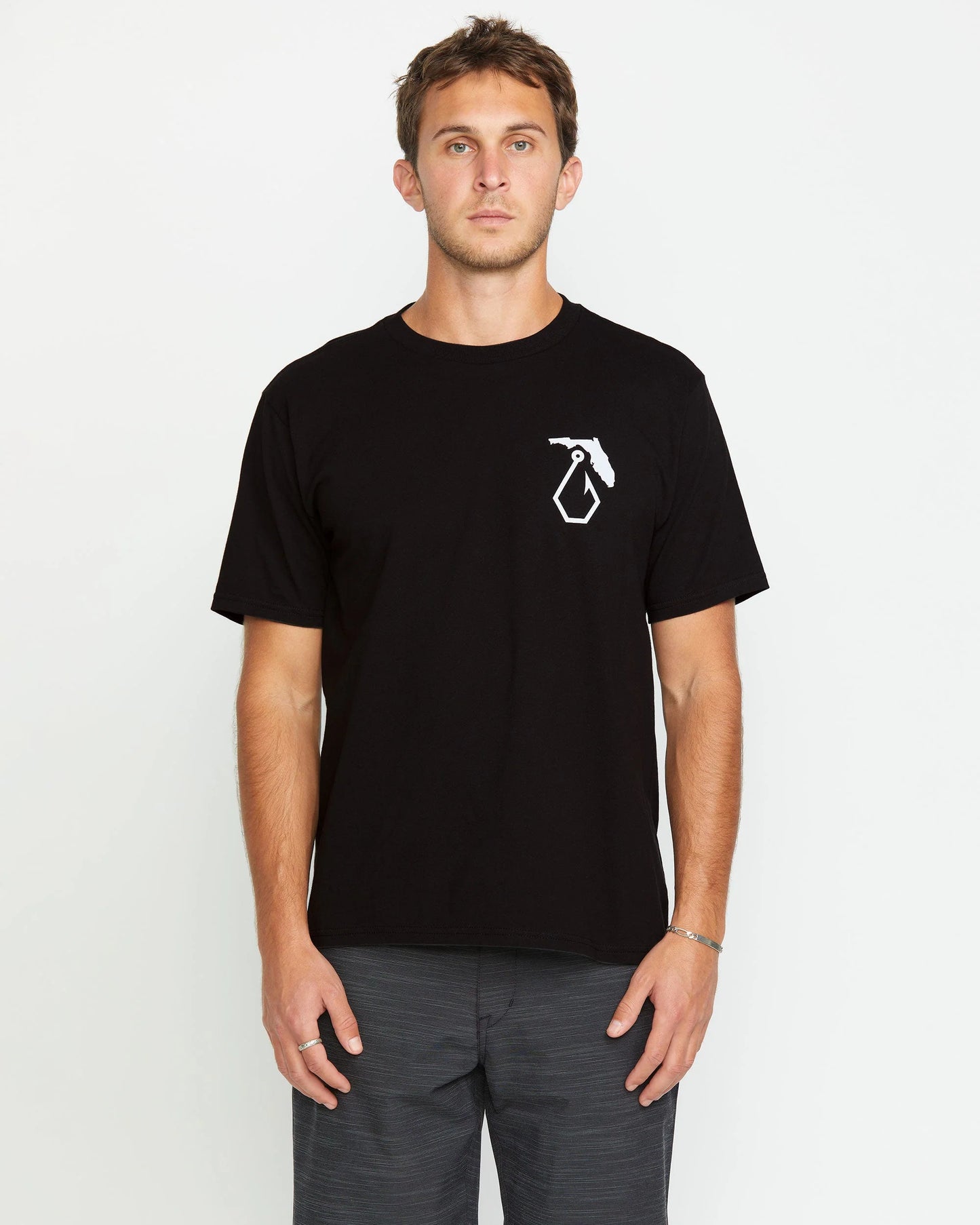 Volcom Stone Hook Florida SS Tee Shirt - Black