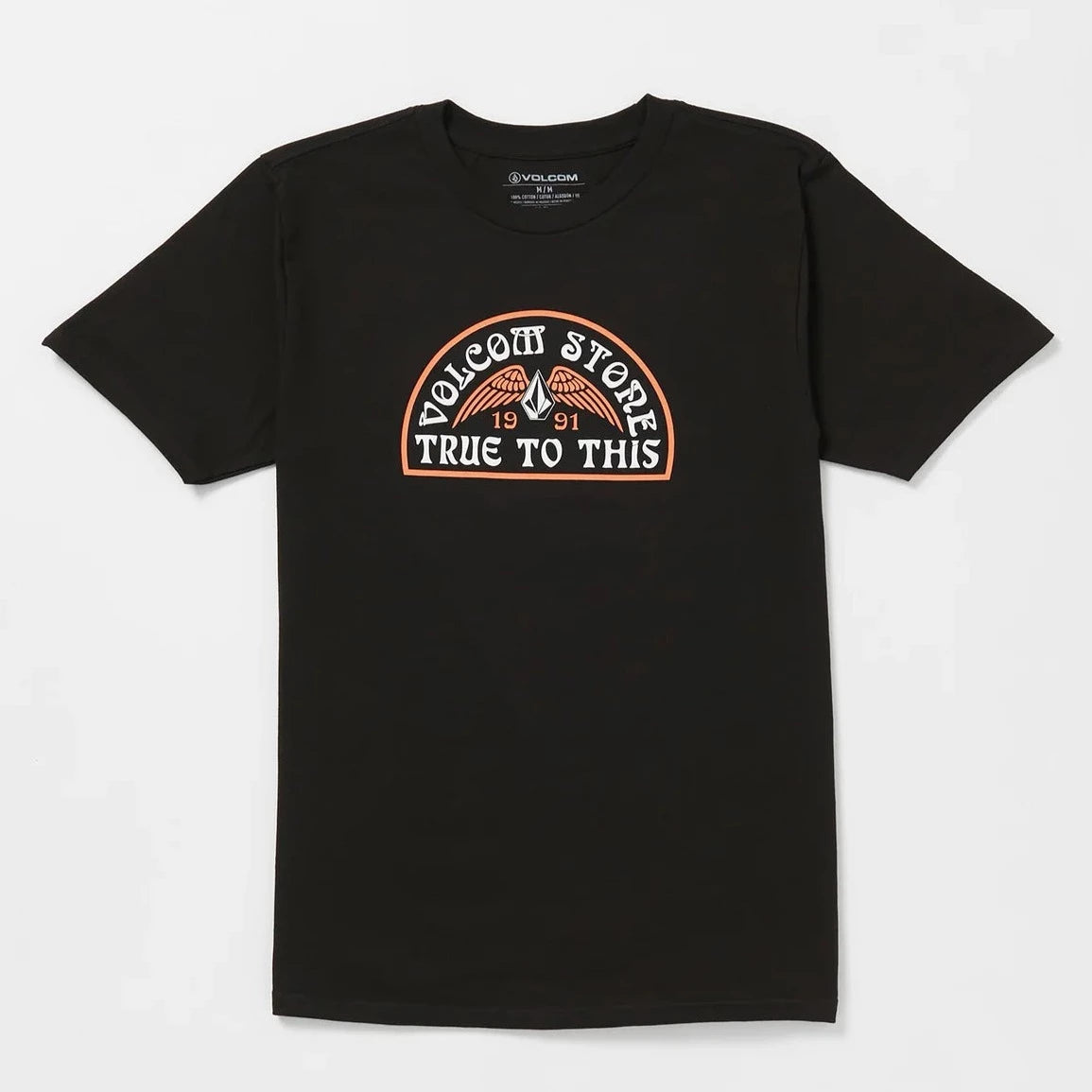 Volcom Larcher SS Tee Shirt - Black Mens T Shirt