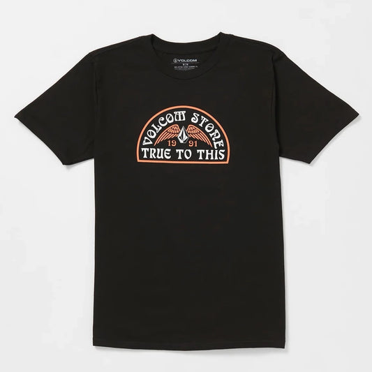 Volcom Larcher SS Tee Shirt - Black Mens T Shirt