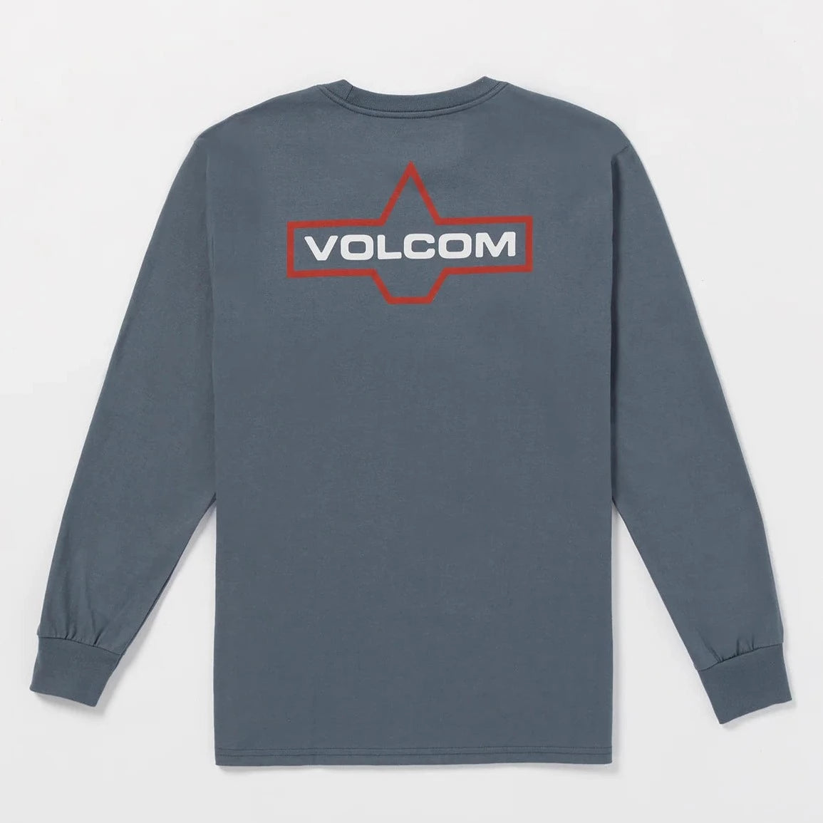 Volcom Branding Iron LS Mens T Shirt - Dark Slate Womens T Shirt