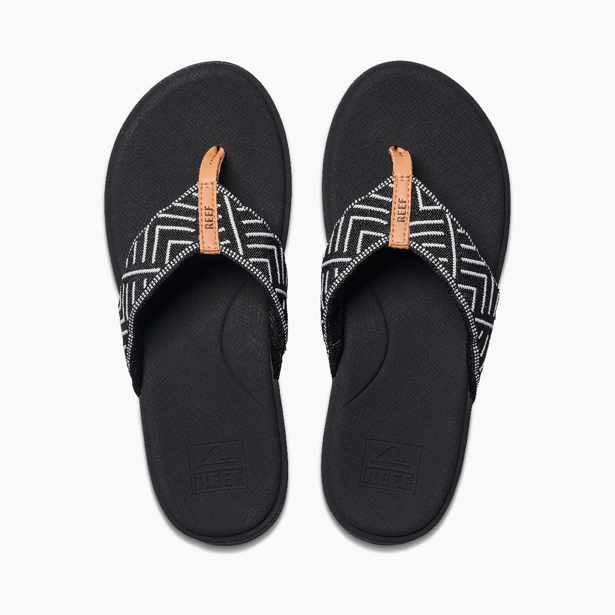 Reef Cushion Cloud Tx Women's Essential Sandals - Black Geo Womens Footwear