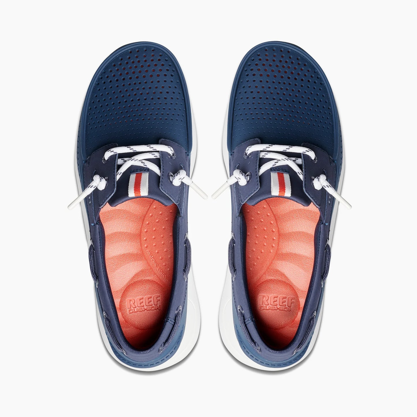 Reef Swell Sole Skipper Waterproof Boat Shoes - Navy Mens Footwear