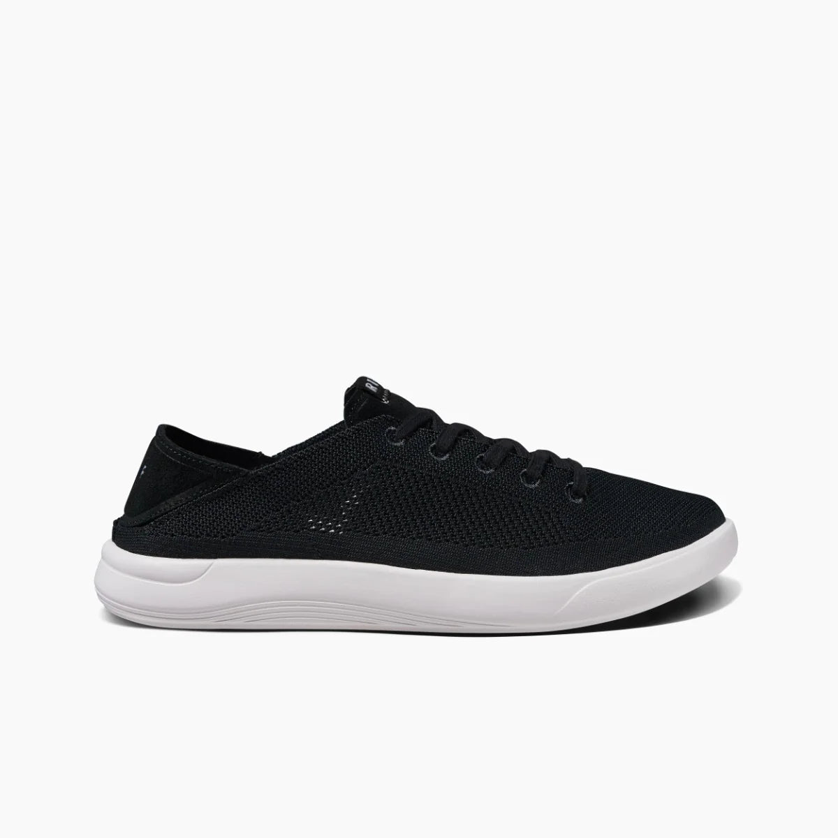 Reef Swellsole Neptune Cushion Shoes - Black White Mens Footwear