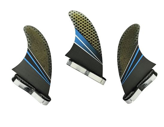 Carbon Lightweight Foam filled fins for FCS2 Systems Tri Fin Set Fins