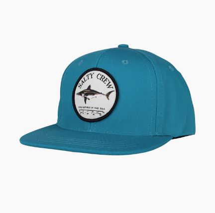 Salty Crew Bruce Boys 6 Panel Snap Hat Boys Hat Teal