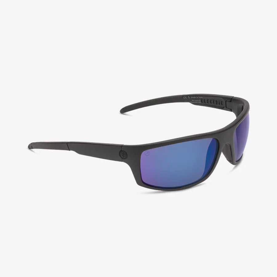 Electric Tech One S Matte Black Blue Polarized Pro Sunglasses Sunglasses