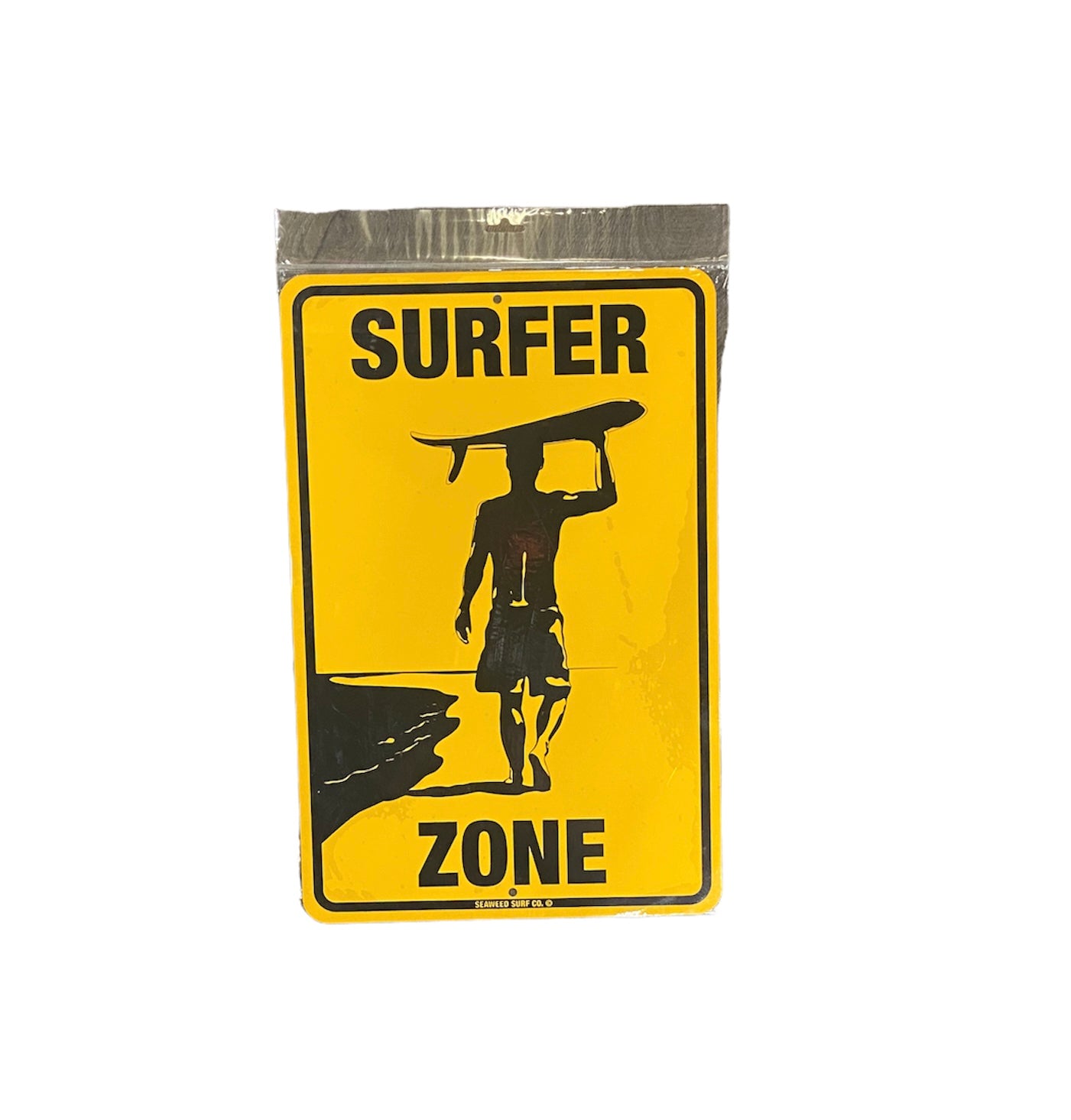 Surfer Crossing Metal Street Sign Sign