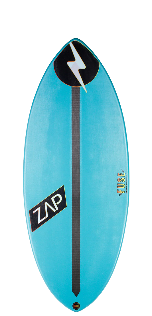 Zap Fuse Skimboard 52" , 54" w/ Carbon Stripe skimboard Fuse 52 Teal Carbon stripe