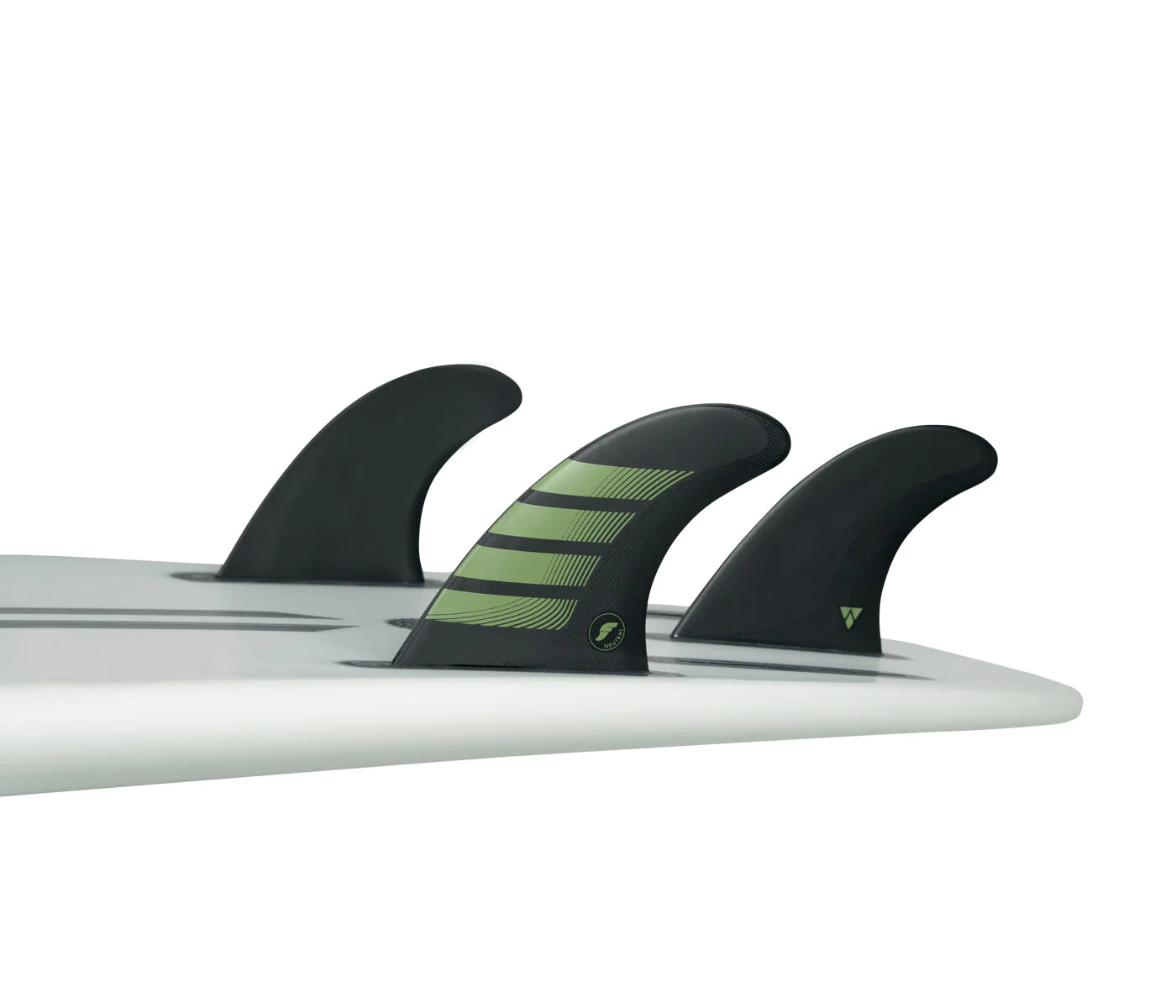 Futures Fins F8 Alpha Series Large Carbon Green Thruster Fins Fins