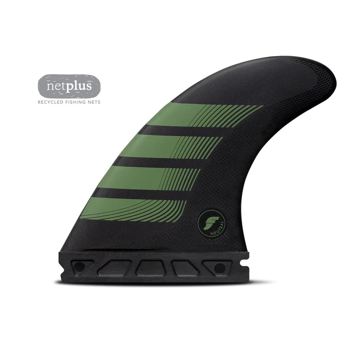 Futures Fins F8 Alpha Series Large Carbon Green Thruster Fins Fins