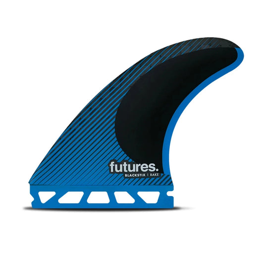 FUTURES FINS R6 Blackstix Thruster Carbon / Blue - Medium Fins