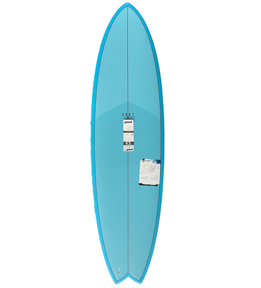 Torq 6'3" Mod Fish Surfboard - Deep Turq Pattern Surfboard