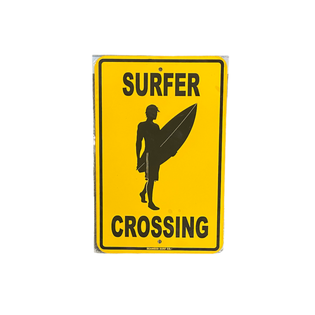 Surfer Crossing Metal Street Sign Sign