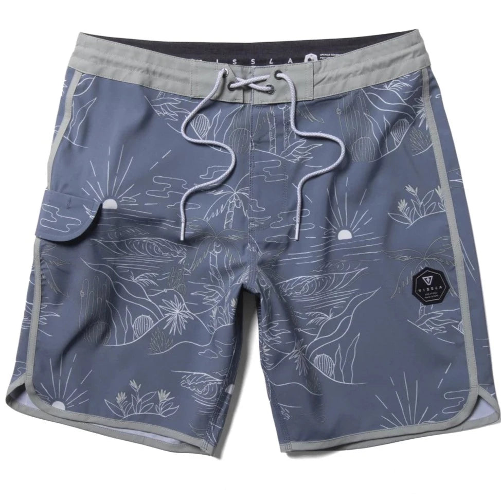 Vissla Desert Barrels 18.5" Mens Boardshort - Midnight Mens Boardshorts