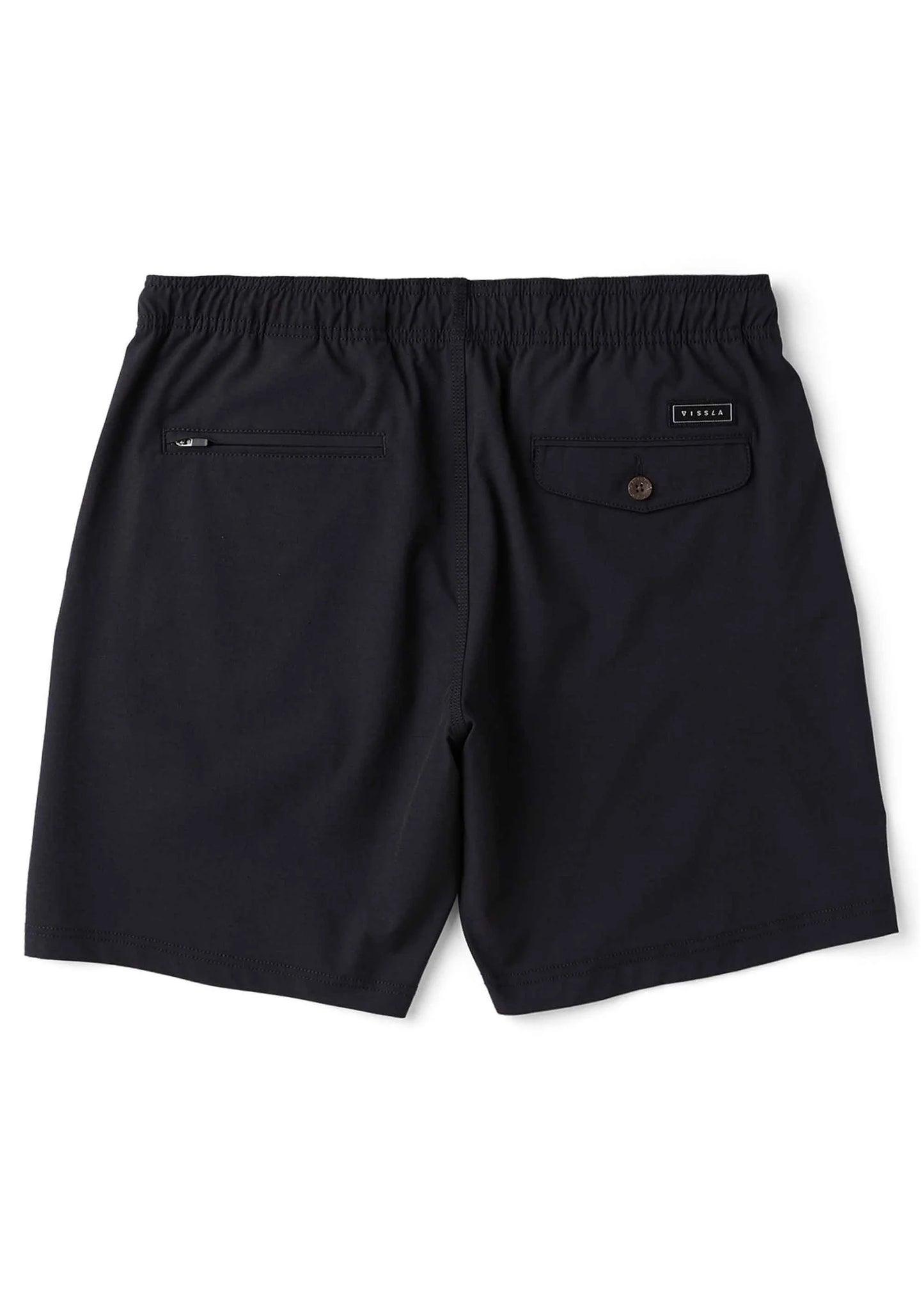 Vissla Hemp No See Em's ECO Elastic Shorts 18" - Black Mens Shorts