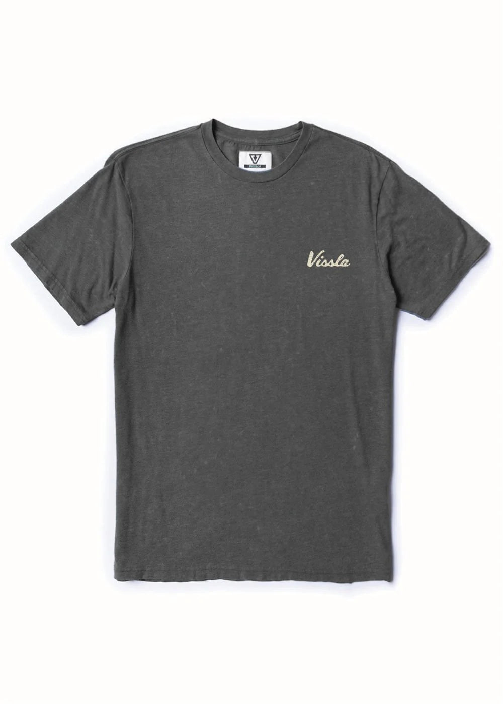 Vissla Boneyards SS Premium Cosmic Wash Tee - Washed Black Mens T Shirt