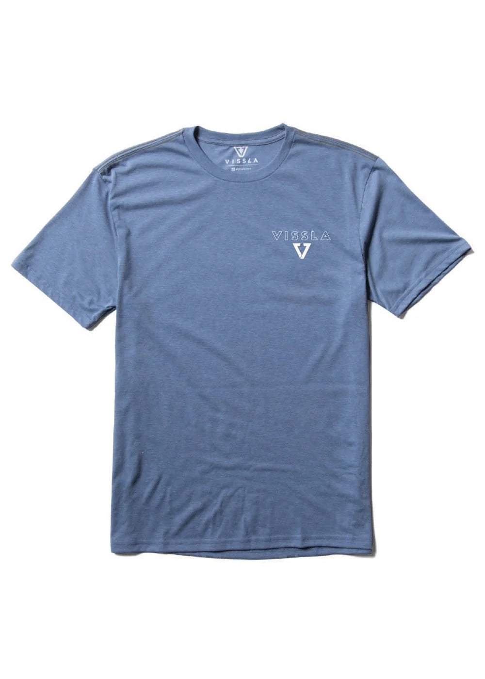 Vissla Twin Palms COMP LITE ECO PERFORMANCE TEE - Harbor Blue Mens T Shirt