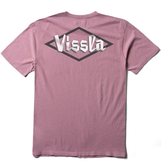 Vissla Carved Mens Pocket T Shirt - Dusty Rose Mens T Shirt