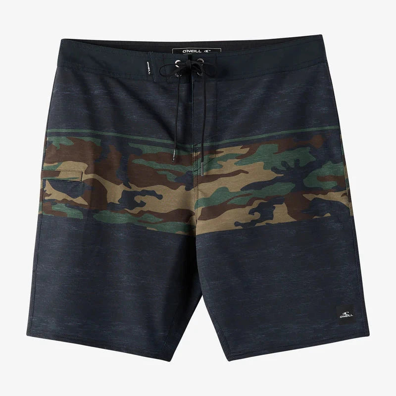 O'Neill Hyperfreak Heat Block 19" Boardshorts - Black OG Camo Mens Boardshorts