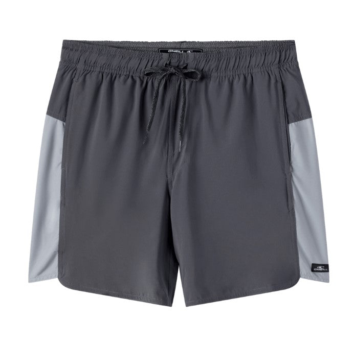 O'Neill Perform Light Tech Panel Lined Elastic Waist Shorts 17" - Gray Mens Boardshorts