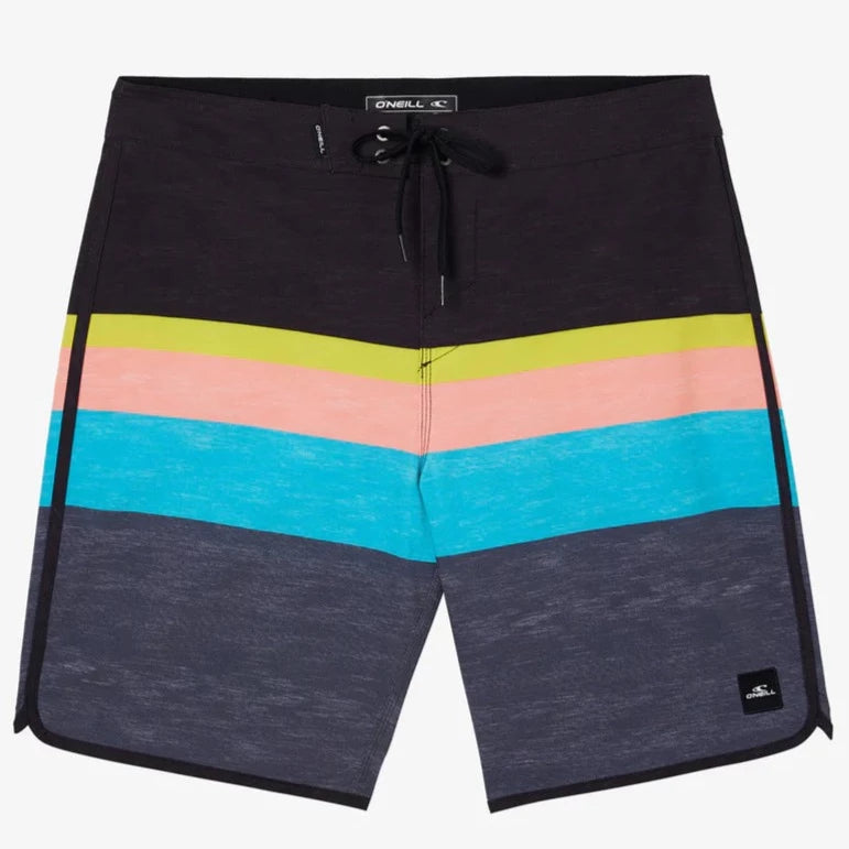 O'Neill Lennox Scallop 19" Boardshorts - Black Mens Boardshorts