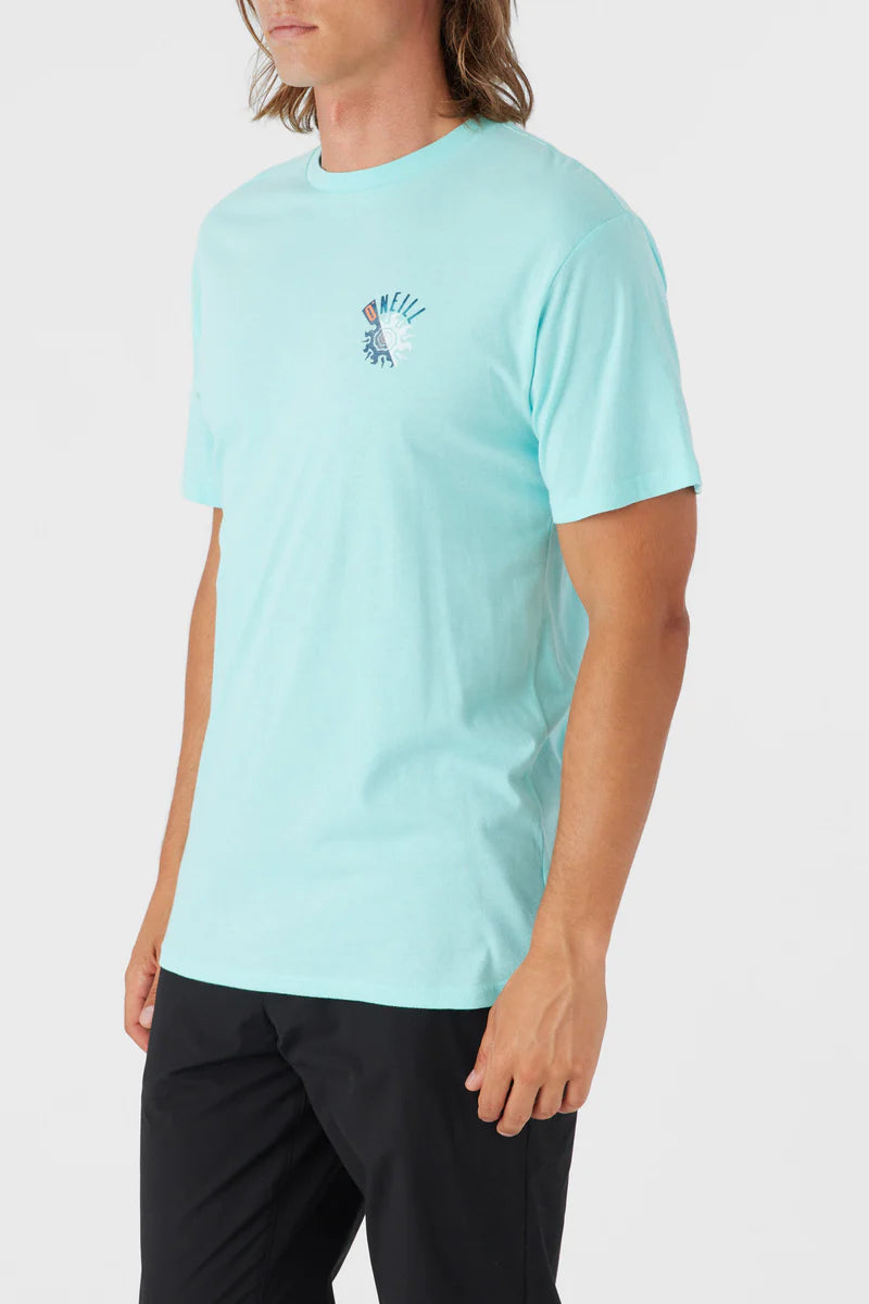 O'Neill Eclipse SS Men's Tee - Turquoise Blue Mens T Shirt