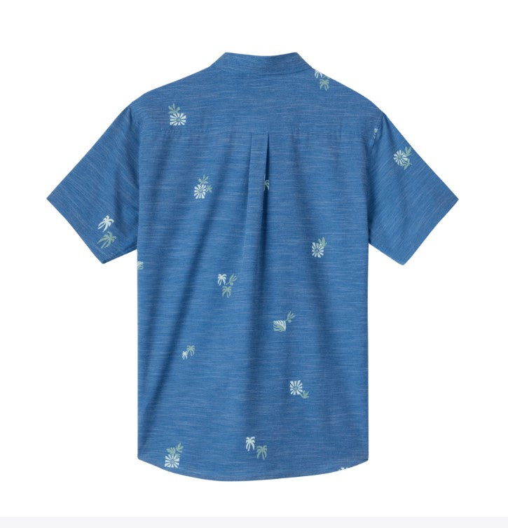 Oneill Trvlr Traverse UPF SS Slub Button Down Shirt - Indigo Mens Woven Shirt