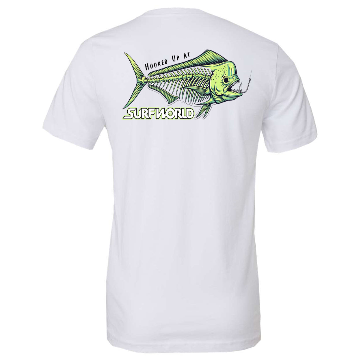 Surf World Hooked Up Mahi Tee Shirt - White Mens T Shirt