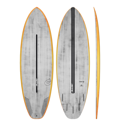 Torq ACT PG-R Carbon Surfboard 6'2 x 21.75” x 2 3/4” 41.3L Surfboard Brushed Orange Rail