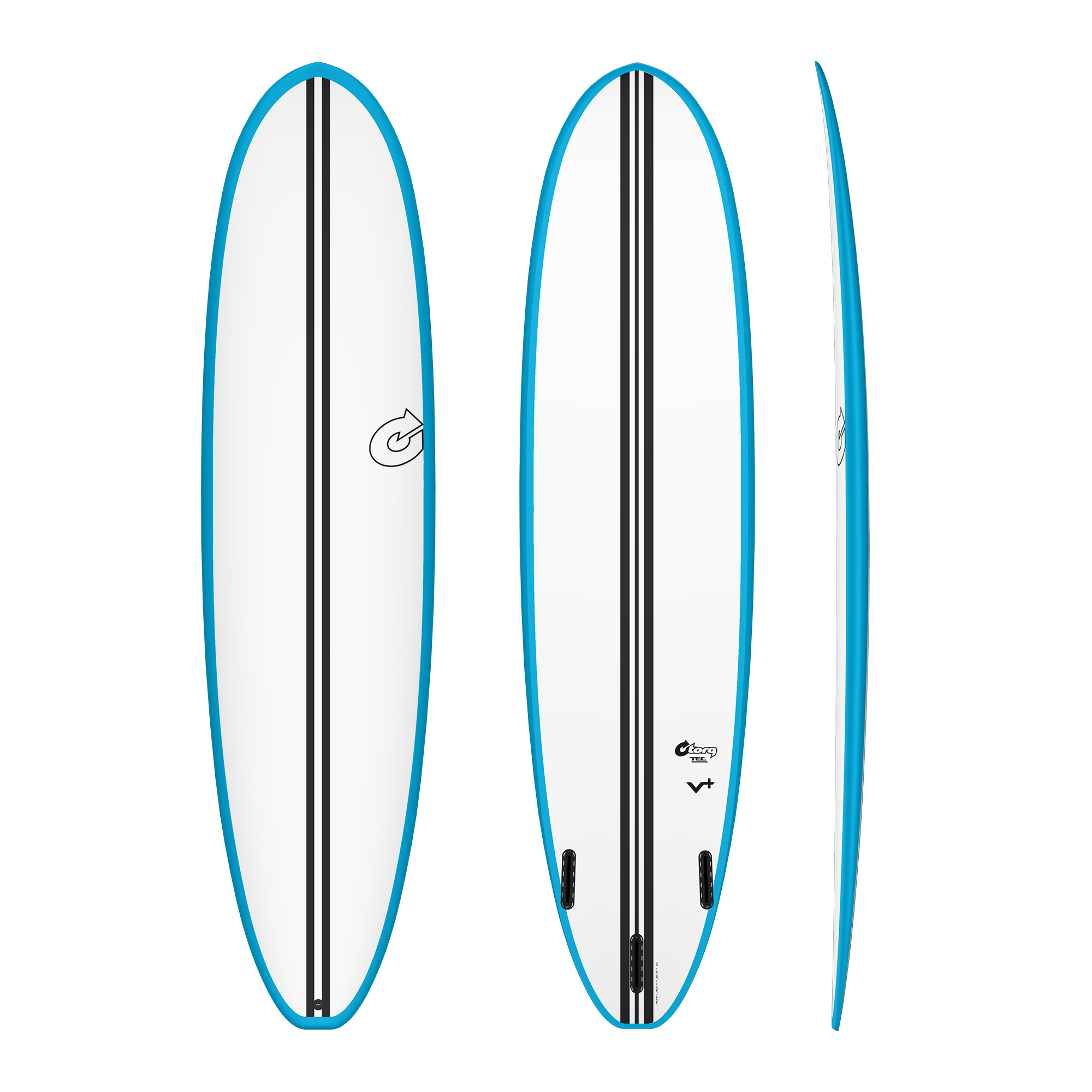Torq TEC M2 V+ Surfboard 7’0 x 21 1/2” x 2 7/8” 49.5 ltr Blue White