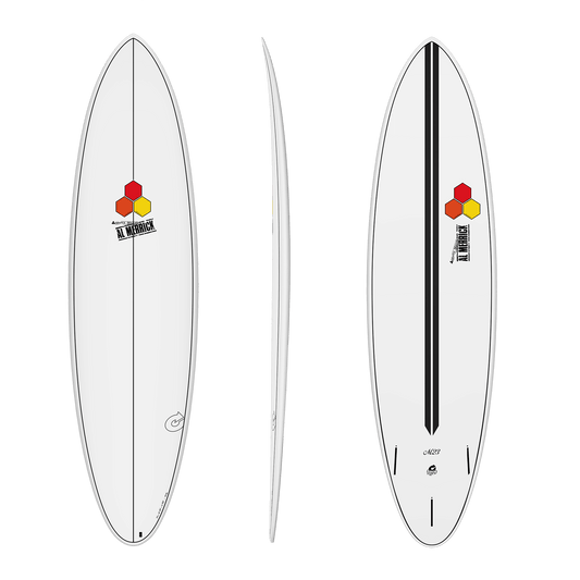 Torq Channel Islands Al Merrick M23 Mid-Length 6'8 Epoxy Surfboard Surfboard White