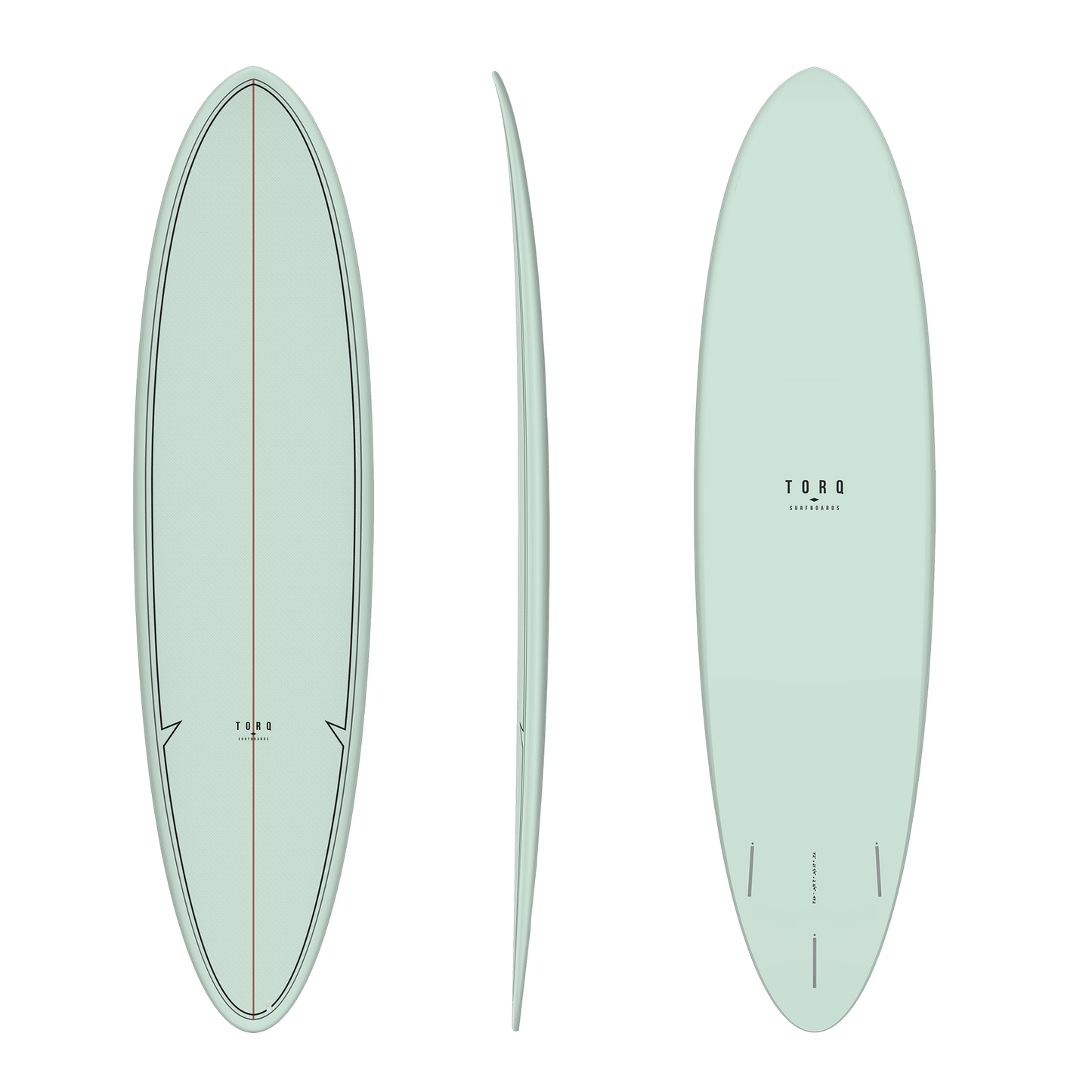 Torq 7'2 Funboard TET Epoxy Surfboard - Classic Palm Color Surfboard