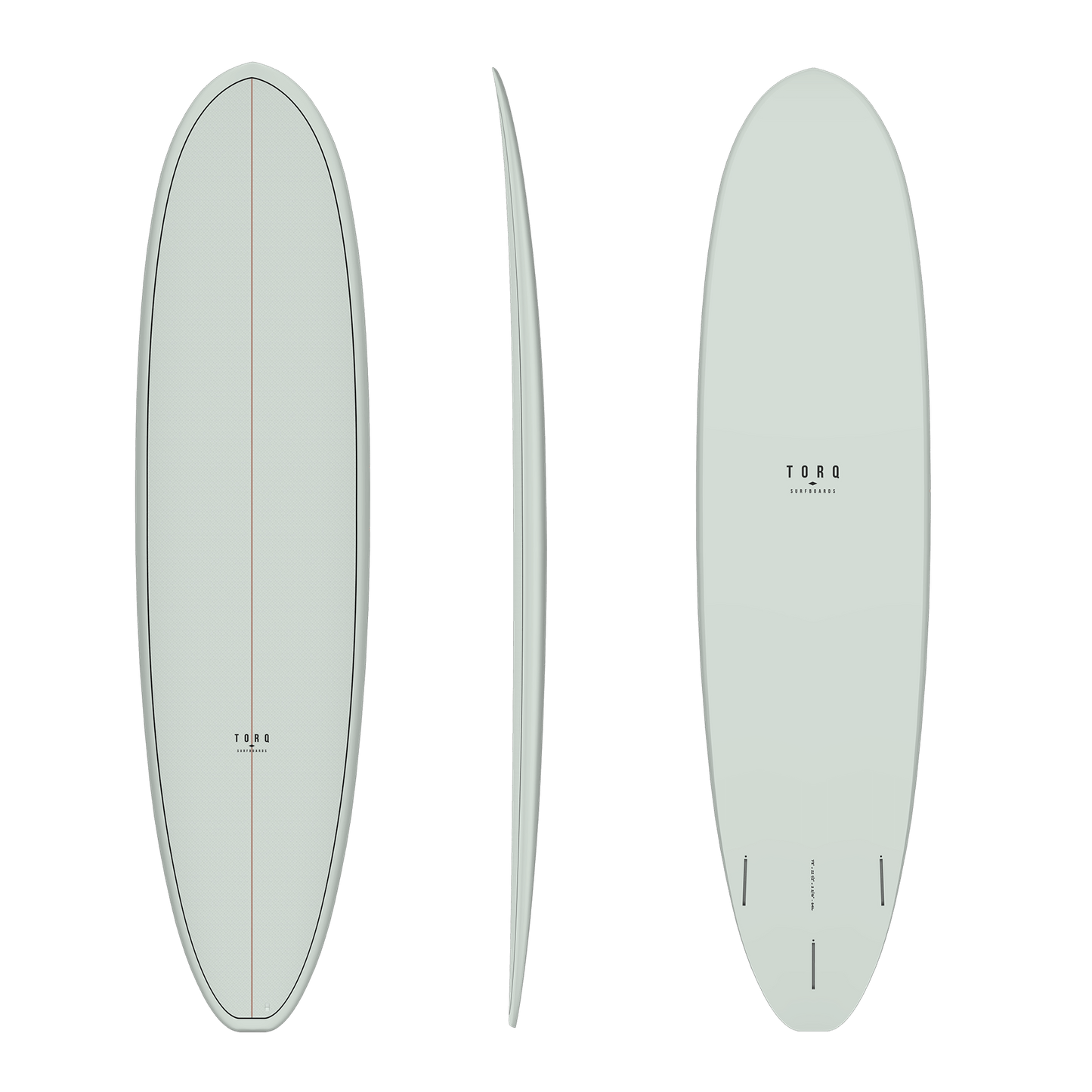 Torq 8'2" V+ Funboard TET Epoxy Surfboard - Olive pattern Surfboard