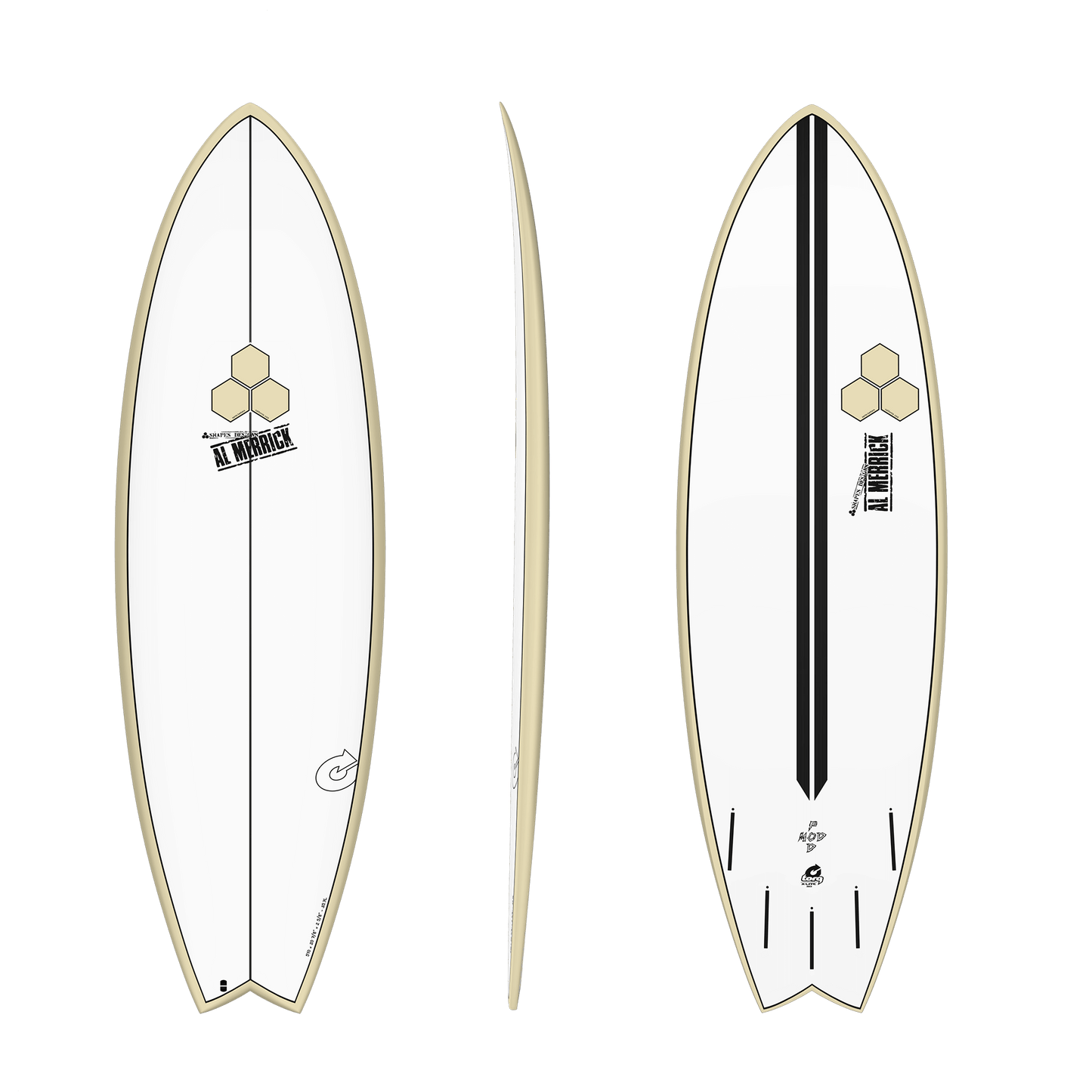 Torq Channel Islands Colab Al Merrick Pod Mod 6'2" Epoxy Surfboard - Sand Rails Surfboard