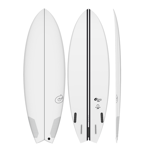 Torq TEC Summer 5 Fish Epoxy Surfboard 5’6 x 20 3/4” x 2 3/8”- 31 ltr Clear Surfboard