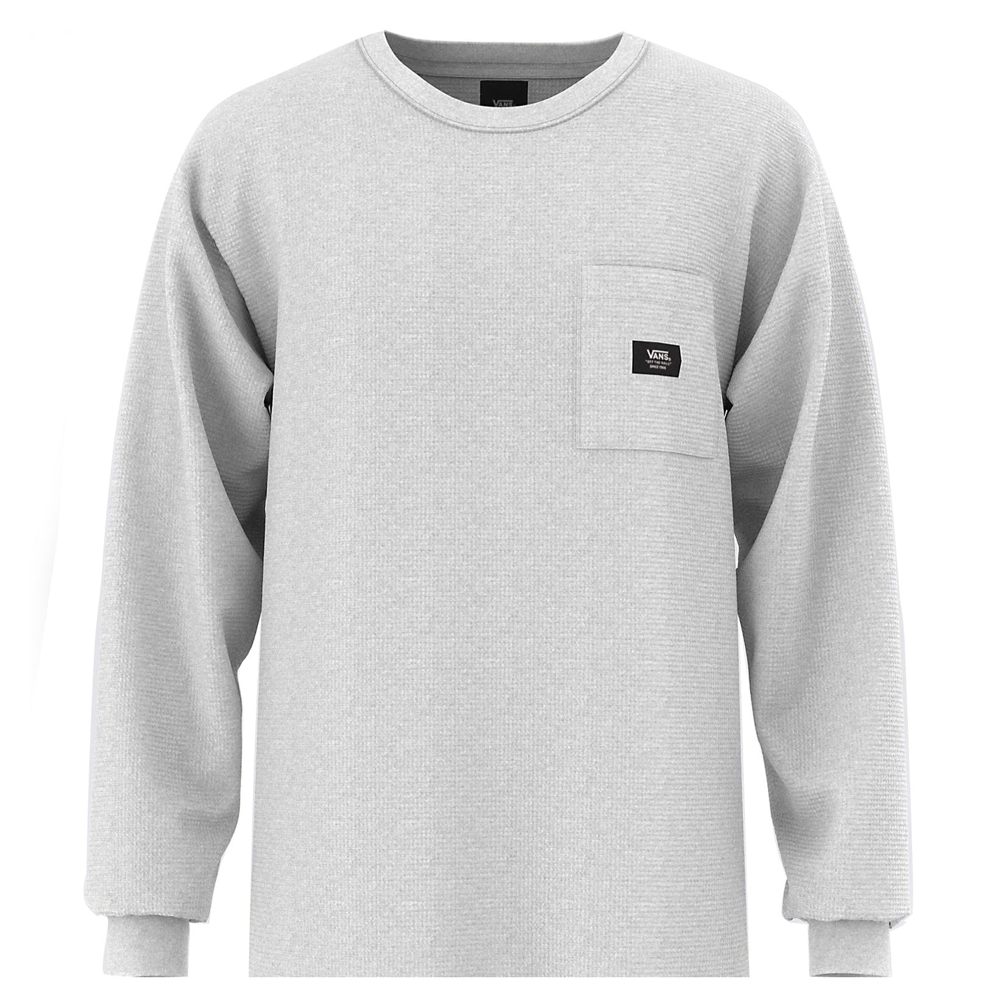 Vans Alder Long Sleeve Pocket Thermal - Heather Grey Mens Shirt