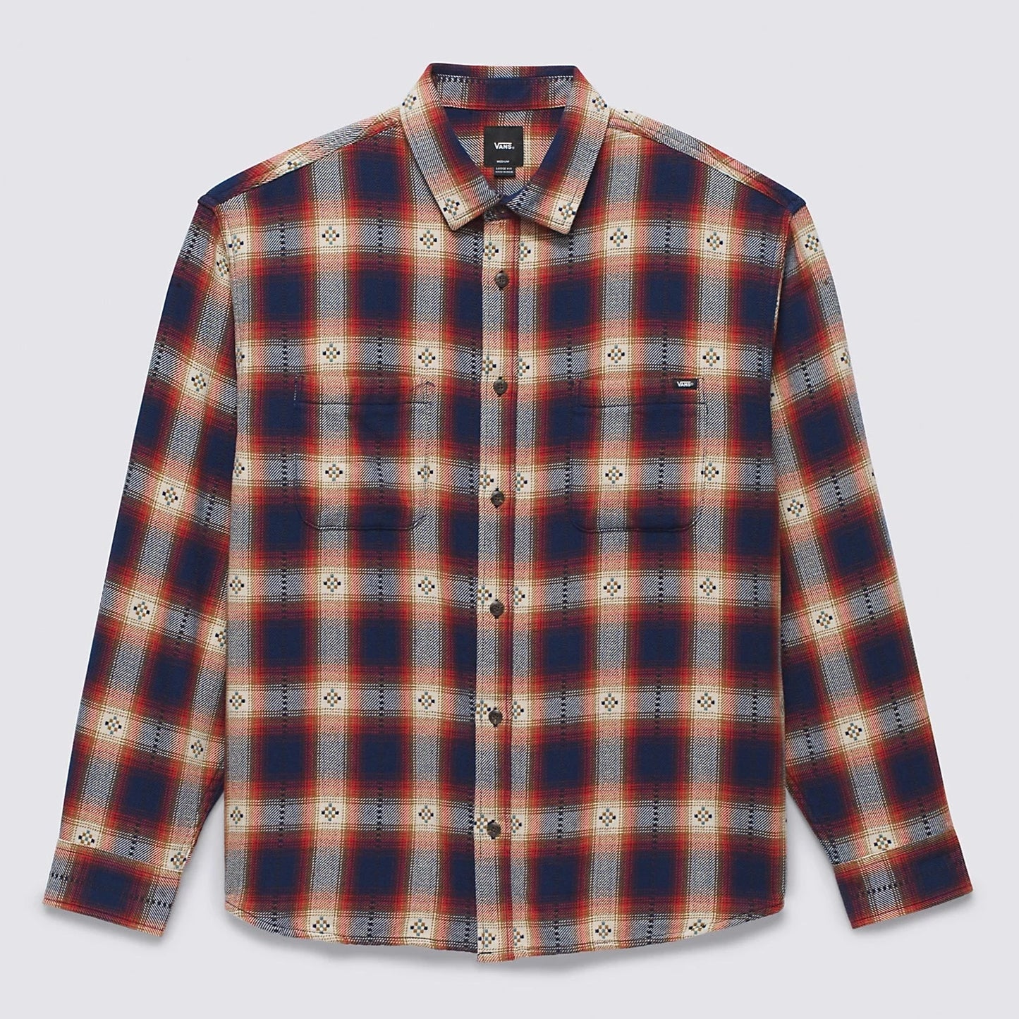 Vans Elmbrook LS Flannel Shirt - Dress Blues Chi Mens Shirt