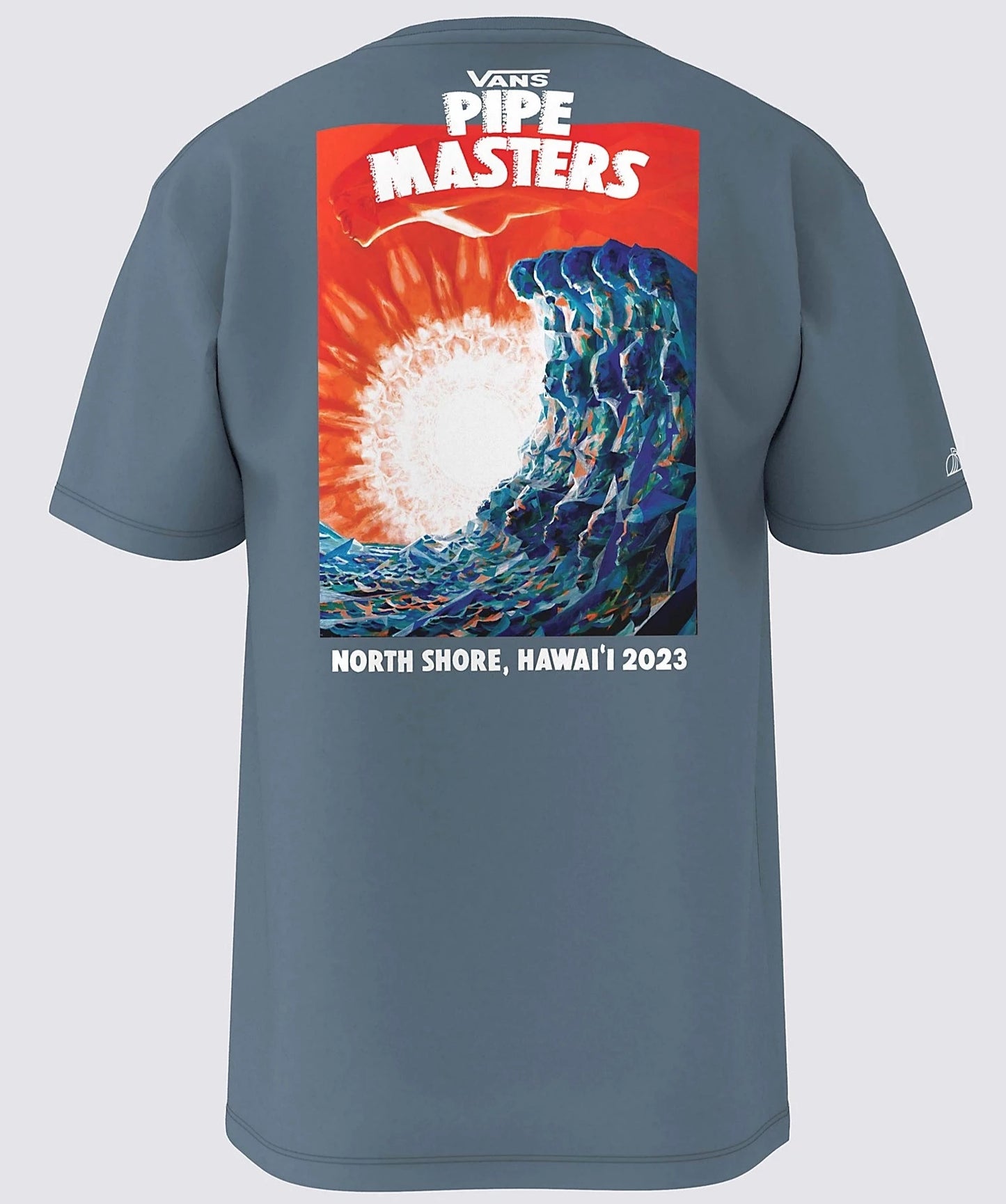 VANS 2023 Pipe Masters Poster Tee-Shirt - Blue Mirage Mens T Shirt