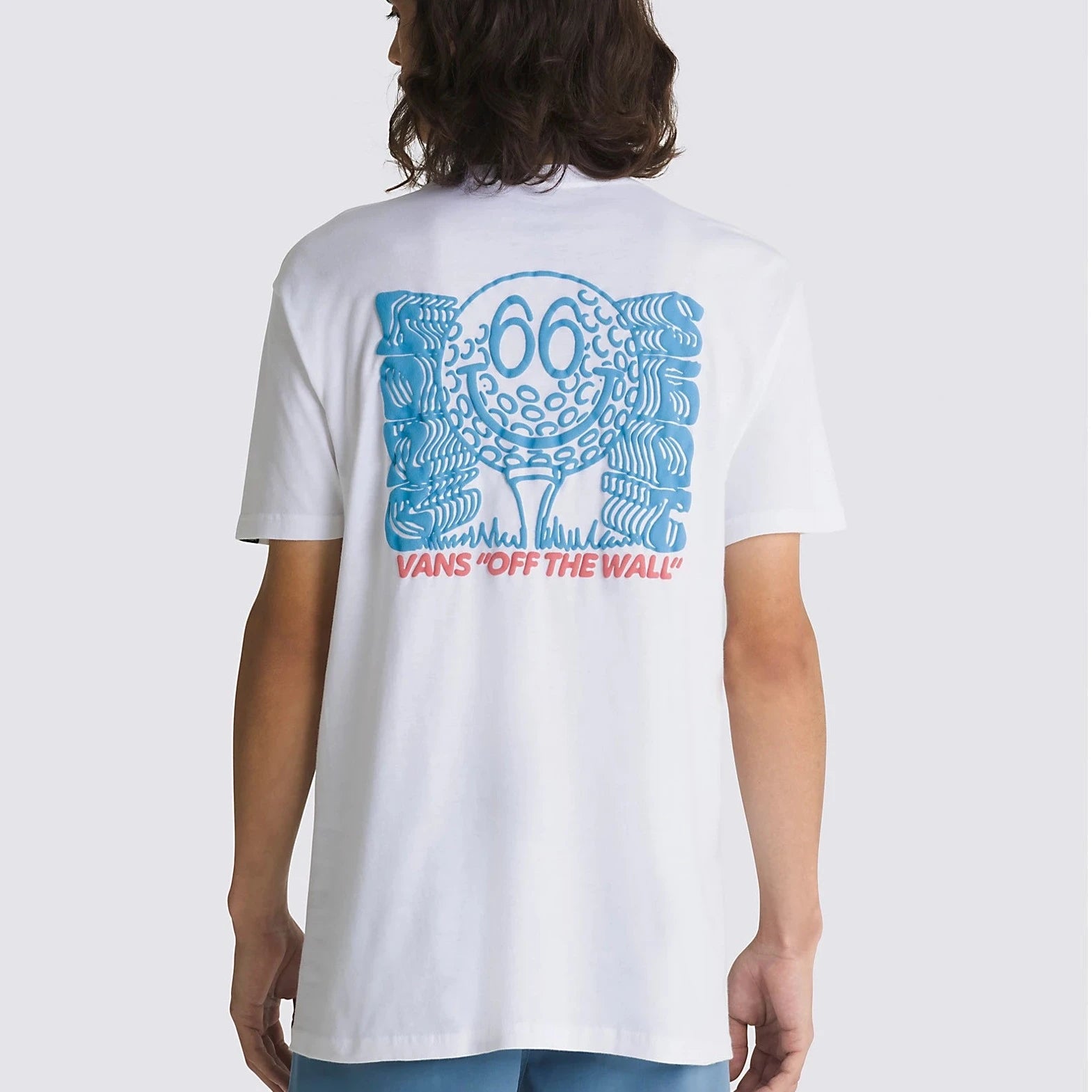 Mens white vans t shirt sales