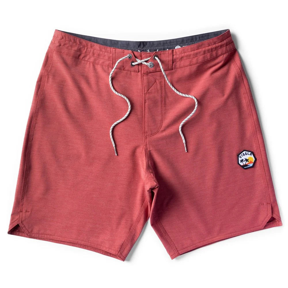 Vissla Solid Sets Boardshorts -PIcante Red – SURF WORLD SURF