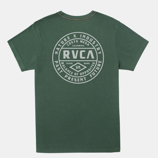 RVCA Standard Issue Men's Tee - College Green Mens T Shirt