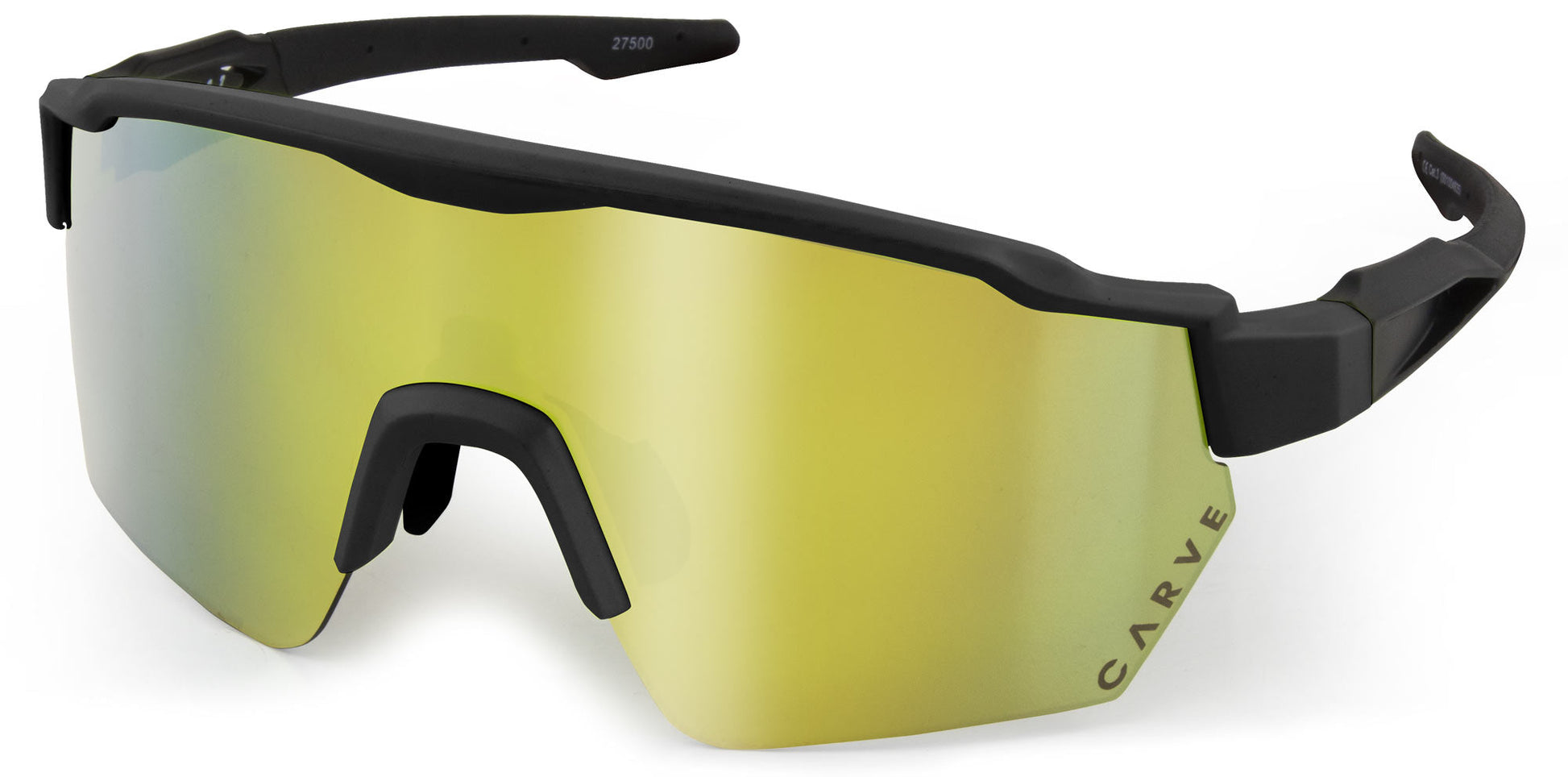 Carve Formula One Shield Sunglasses - Flour Yellow Ird Sunglasses Matte Black