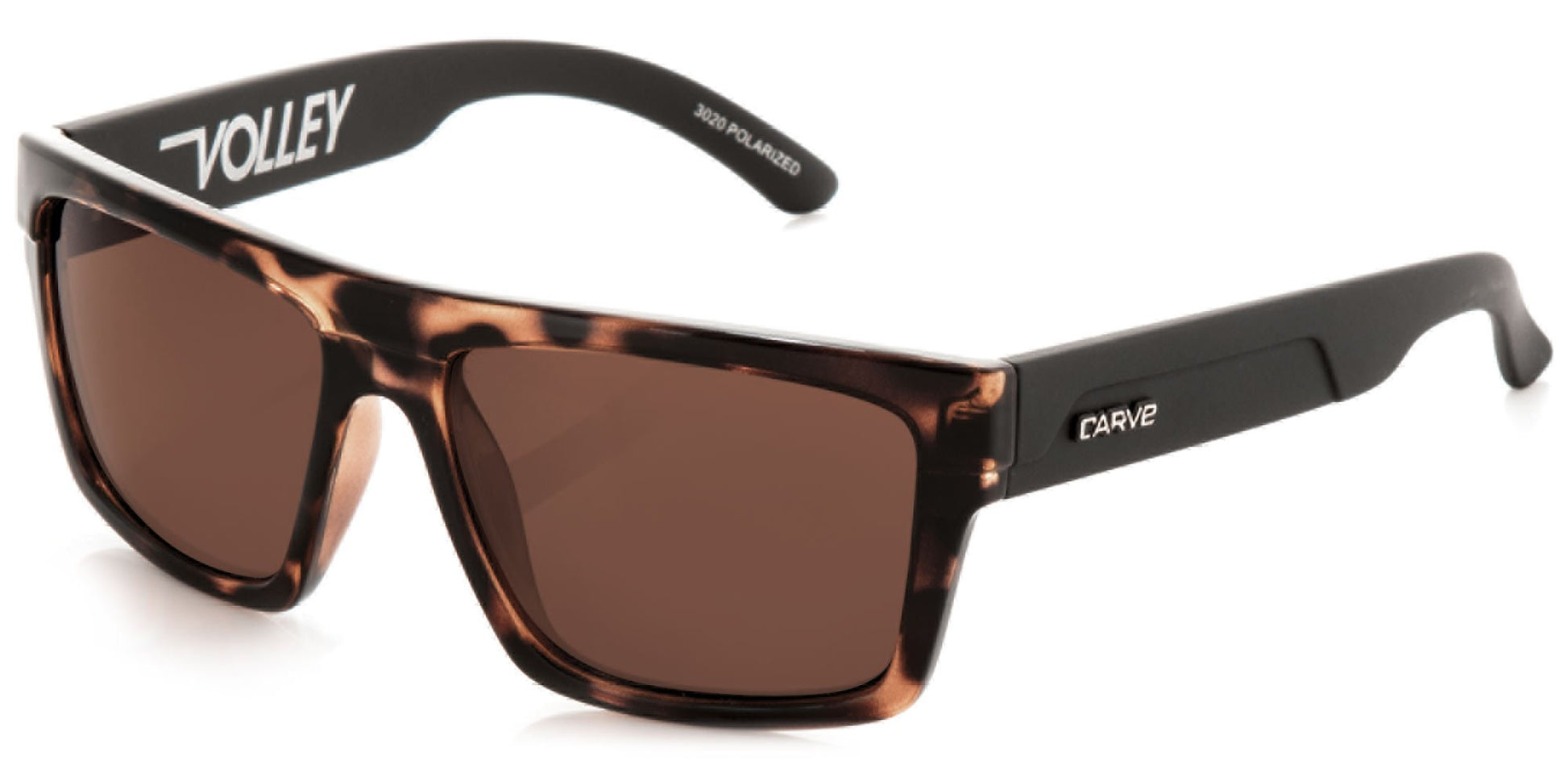 Carve Volley Sunglasses - Ast Colors Polarized Sunglasses Tort Matte Black Polarized